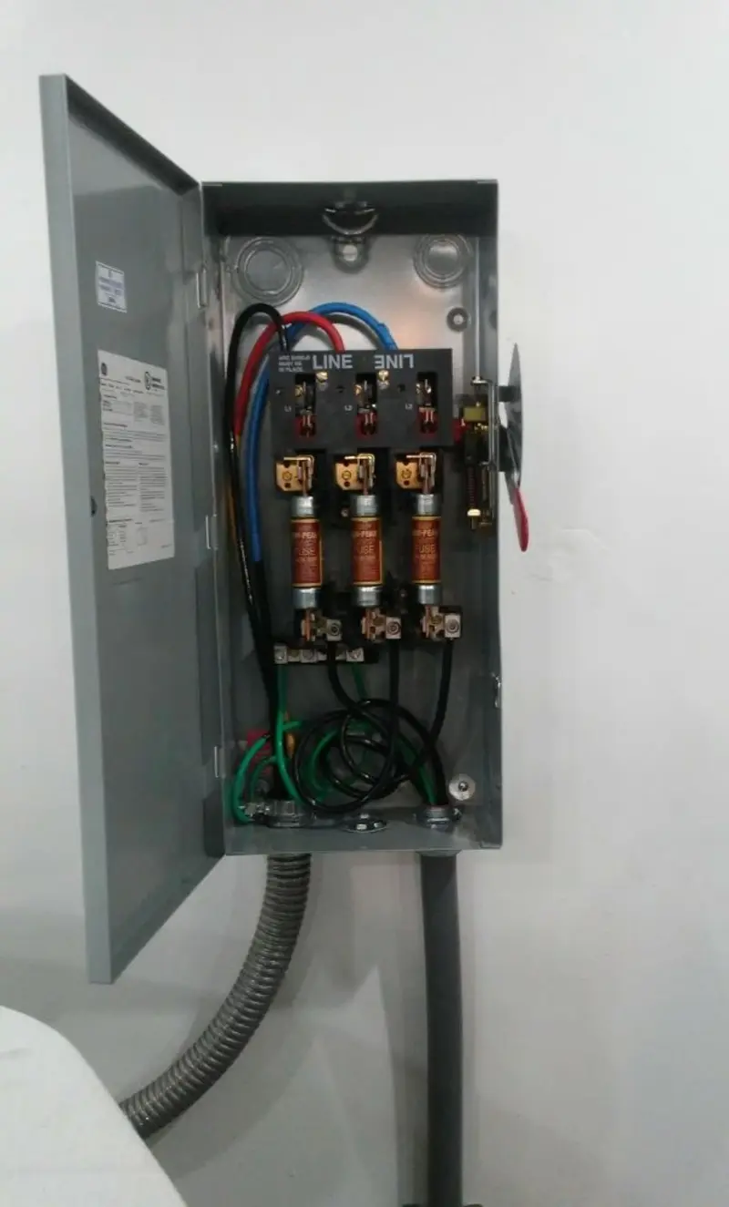 Three-phase disconnect switch installed for Smoke Detector Installation in Atlantic Highlands